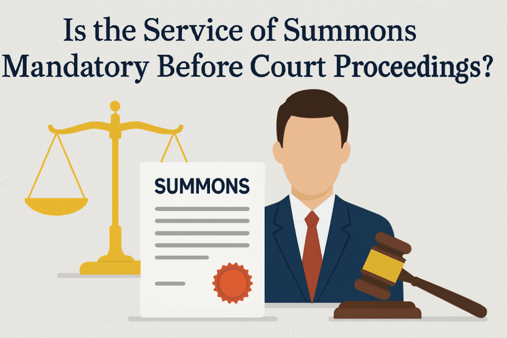 Is the Service of Summons Mandatory Before Court Proceedings