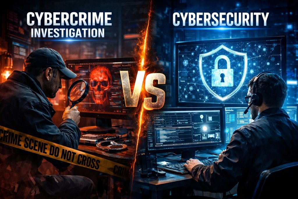 Cybercrime Investigation v/s Cybersecurity